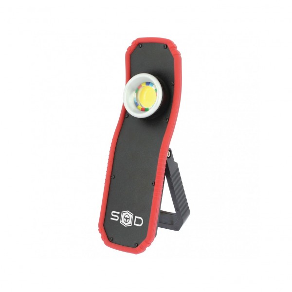 Lampara LED COB Recargable USB con Protección para Polvo 1800 Lumen 2 Intensidades con Base Magnética Rotativa de 180º y Gancho