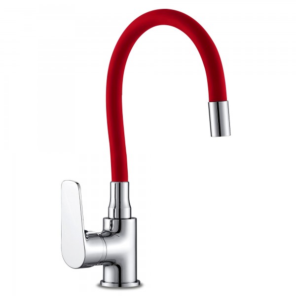 Monomando java freg.goma flexible rojo
