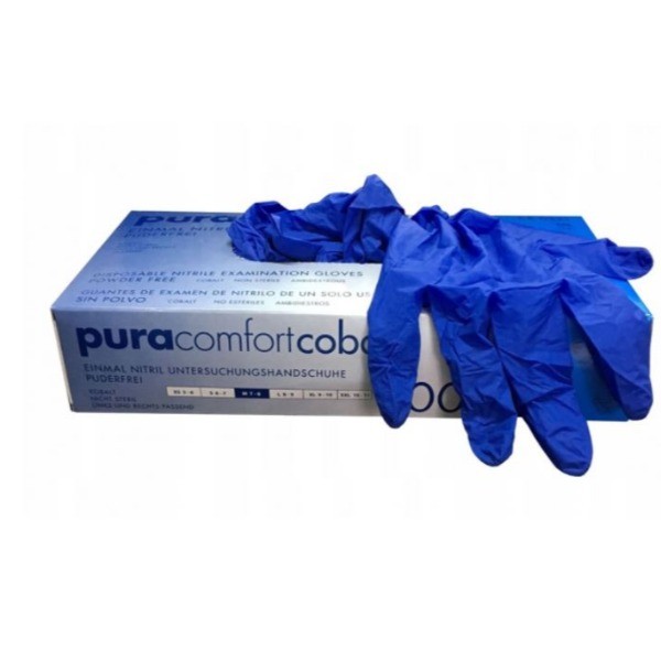 Cobalt Pura Confort guantes de nitrlo azul talla M 100 uds