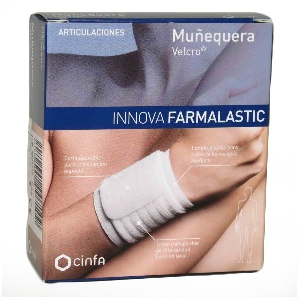 Farmalastic Muñequera Velcro Talla Lxl Beige