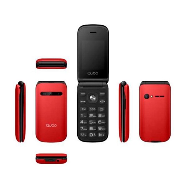 Qubo x-209 móvil rojo / 2.4" / dual sim / sos