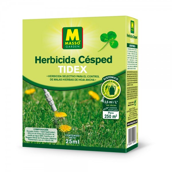 Garden herbicida para césped 25ml 231662 masso