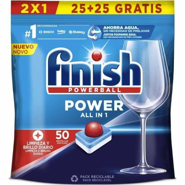 Finish lavavajillas Super Power 25 + 25 pastillas