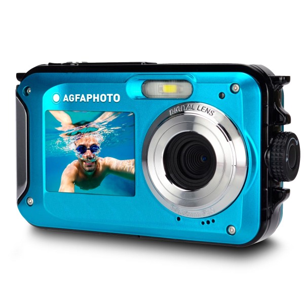 Agfaphoto realishot wp8000 blue / cámara compacta digital waterproof