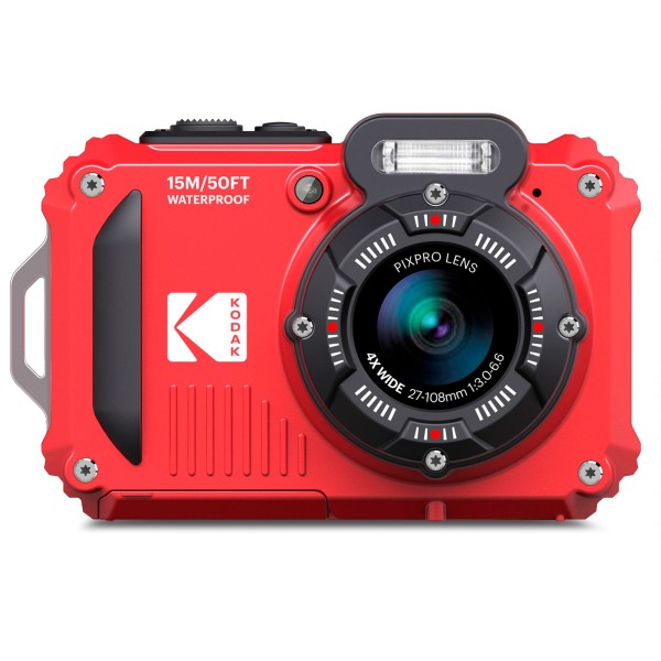 Kodak pixpro wpz2 red / cámara compacta digital waterproof