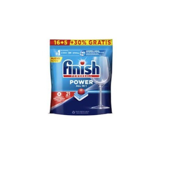 Finish lavavajillas Super Power 16 + 5 pastillas