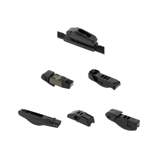 Escobilla Limpiaparabrisas Modelo Aquan53 Ultra Flex Series 19" 51 cm 1 Unidad con 8 Adaptadores